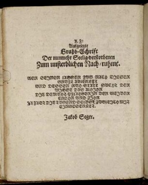 Aufgesetzte Grabb-Schrift [...]