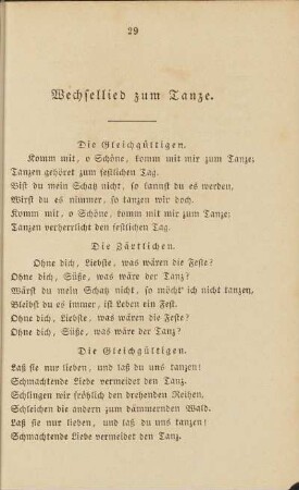 Wechsellied zum Tanze.