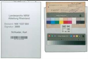Entnazifizierung Karl Schlueter , geb. 12.04.1892 (Steuerberater)