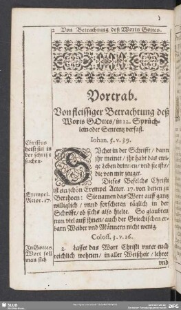 Vortrab. Prodromas. Prepara Toire