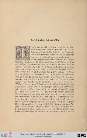 Auf deutschen Kriegsschiffen