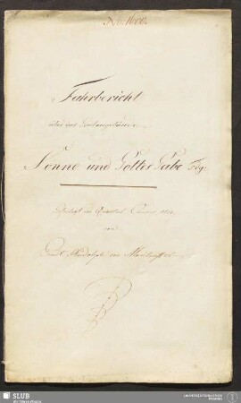 Fahrbericht über das Grubengebäude Sonne und Gottes Gabe Fdgr. - 18.6272 4. : auf das Quartal Reminiscere 1814