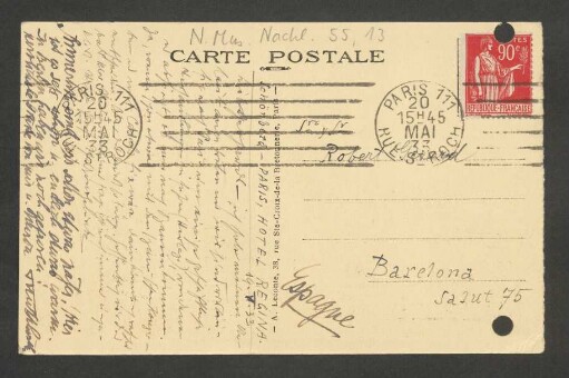 Brief an Gertrud Schönberg : 20.05.1933