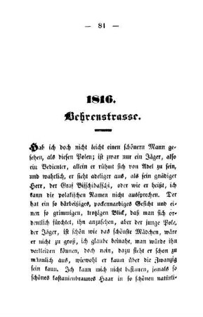 1816. Behrenstrasse