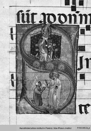 Antiphonarium I : Heiliger Petrus als Papst und als Schlüsselbewahrer