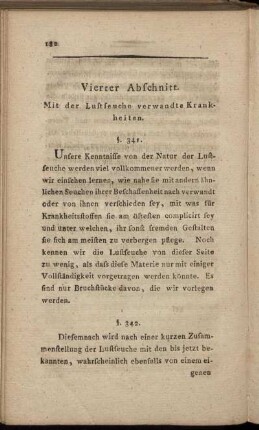 Vierter Abschnitt. Mit der Luftseuche verwandte Krankheiten.