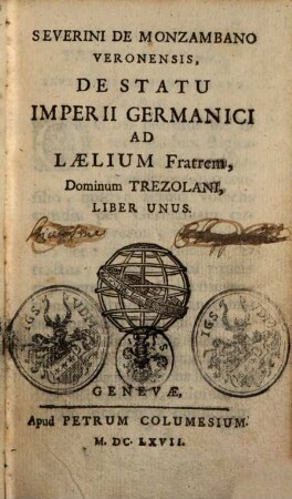 De statu Imperii Germanici ad Laelium fratrem