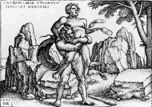 Herkules tötet Antaeus