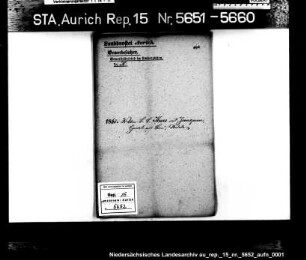 Hausierkonzessionen und -gesuche: Witwe des B.B. Krus aus Jemgum, Nadelhandel