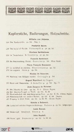 Kupferstiche, Radierungen, Holzschnitte (Nr. 273-1304)