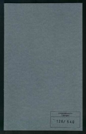 Siegfried Rietschel (1871-1912). Personalakte des Lehrkörpers : Akte betreffend Siegfried Rietschel, ordentlicher Professor für deutsches bürgerliches Recht, deutsche Rechtsgeschichte und deutsches Privatrecht