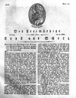 Nro. 60, Dienstag den 25. März 1806