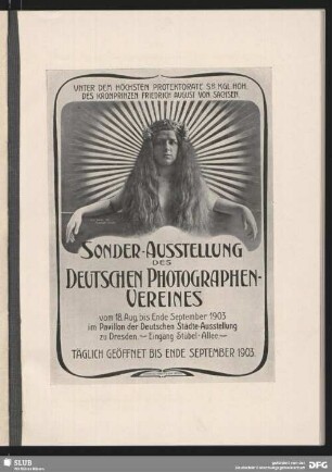 Werbung: Sonderausstellung des Deutschen Photographen-Vereins