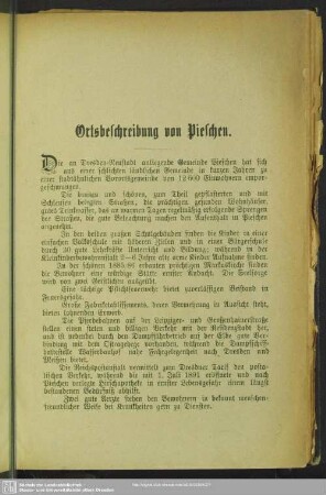 Ortsbeschreibung von Pieschen