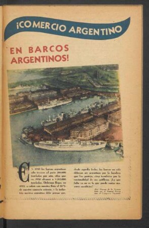 ¡Comercio argentinos en barcos argentinos!