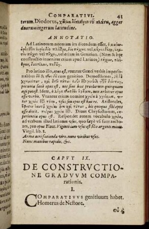 Caput IX. De Constructione Graduum Comparationis.