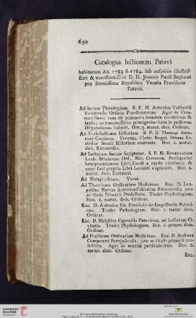 Catalogus lectionum