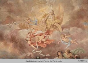 Venus, Merkur und Juno, begleitet von den drei Grazien
