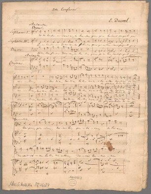 Iste confessor; B|b; B, Coro, org - BSB Mus.Schott.Ha8876-24