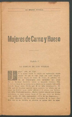 Capítulo I - La familia de Don Nicolás