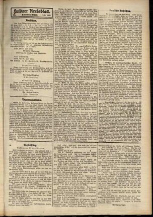 Zweite Ausgabe vom Freitag, den 01. August 1913.
