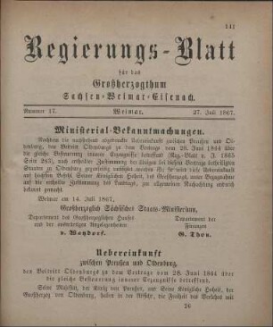 Nr. 17 : 27. Juli 1867