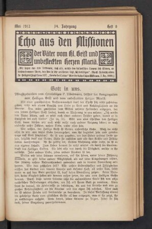 Mai 1912. Heft 8
