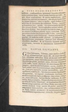 XIV. Gaspar Salvianus.