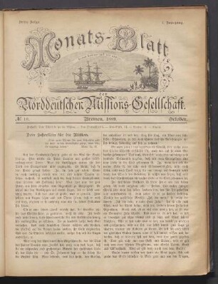 N°. 10. Bremen, 1889. October