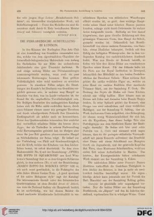 Die ferraresische Ausstellung in London