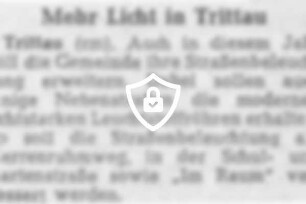 Mehr Licht in Trittau