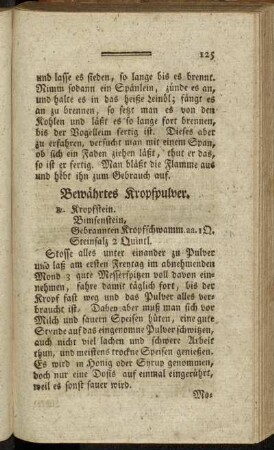 Bewährtes Kropfpulver