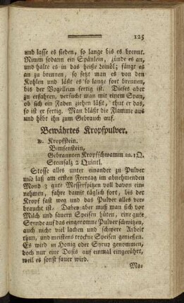 Bewährtes Kropfpulver