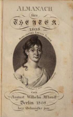 Almanach fürs Theater. 1808 = Jg. 2