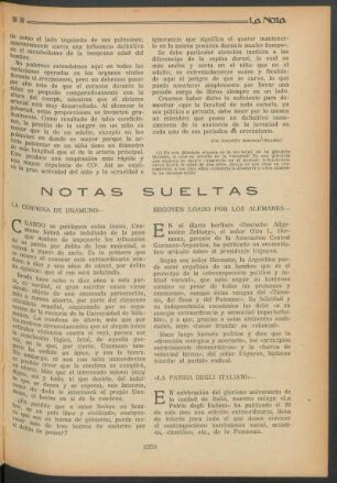 Notas sueltas