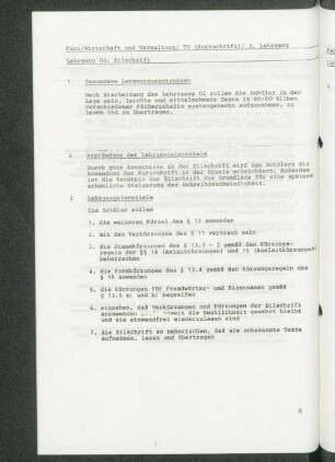 Lehrgang 03: Eilschrift