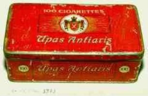 Blechdose für "100 CIGARETTES Upas Antiaris"