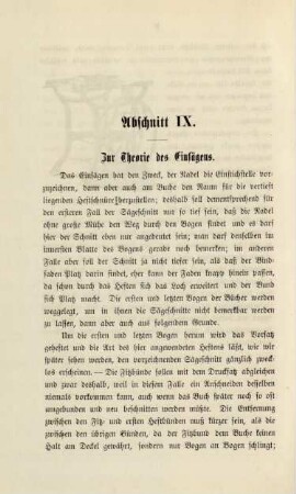 Abschnitt IX. Zur Theorie des Einfügens
