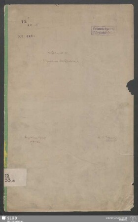 Aufgaben aus der allgemeinen Markscheidekunst - XVII 919 4. : Bergakadem. Lehrjahr 1861-62