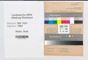Entnazifizierung Rudi Reihn , geb. 13.05.1896 (Kaufmann)