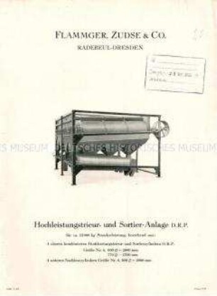Hochleistungstrieur- und Sortier-Anlage