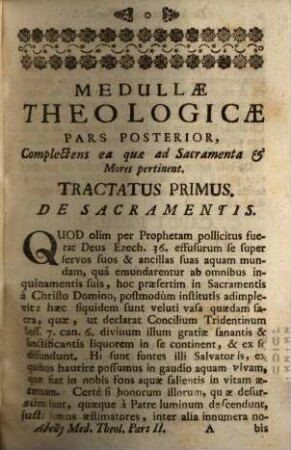 Medulla Theologica : Ex Sacris Scripturis, Conciliorum Pontificumque Decretis Et Sanctorum Patrum Ac Doctorum Placitis Expressa ..., 2