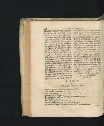 Caput V. De Potestate ferendi Leges.