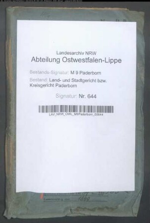 Johann Rüther u. a. zu Wewelsburg ./. Freiherr v. Brenken zu Erpernburg wegen Holzrecht