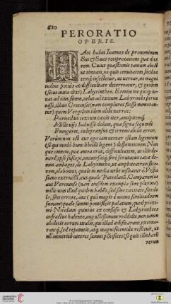 Peroratio Operis