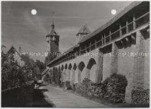 Rothenburg ob der Tauber, Wehrgang und Klingentor