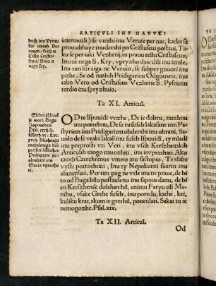 37v, Ta XI. Articul. (11. Od Ispuvidi)