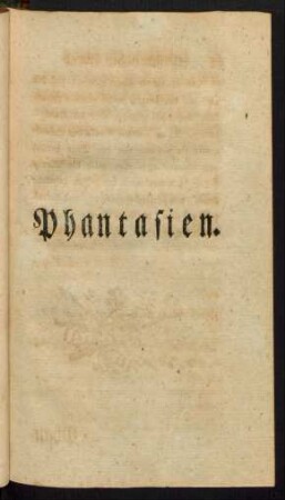Phantasien.