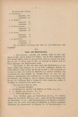XIV. Land- und Wasserstraßen