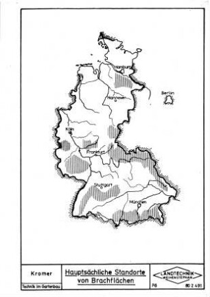 Hauptsächliche Standorte von Brachflächen